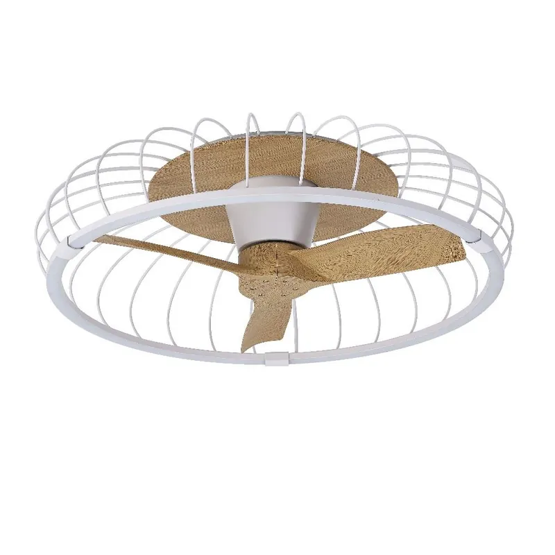 NATURE VENTILADOR MADERA BLANCO LED Pedido Al Por Mayor