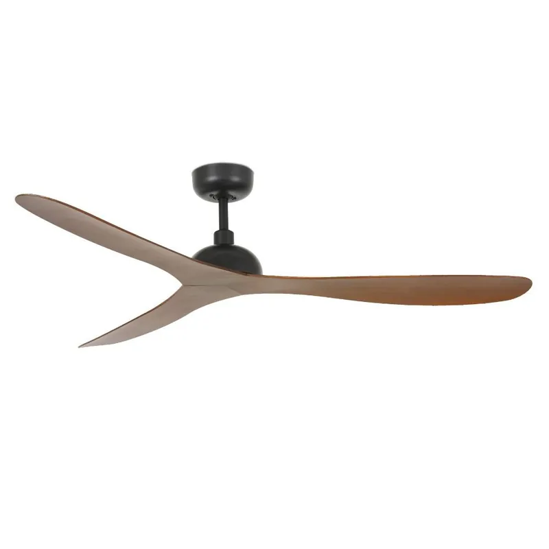 Lujoso VENTILADOR GOTLAND Ø1320MM NEGRO 3 PALAS MADERA