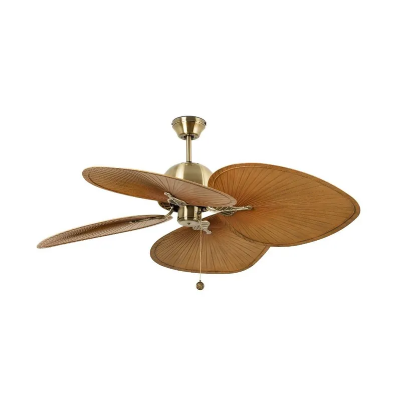 Profesional VENTILADOR CUBA Ø1320MM ORO ENVEJECIDO 4 PALAS