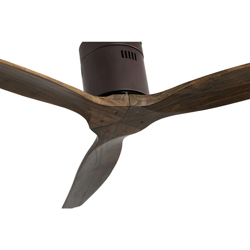 VENTILADOR DC AGUILON MARRON 3 ASPAS ROBLE 132 D Nueva Colección