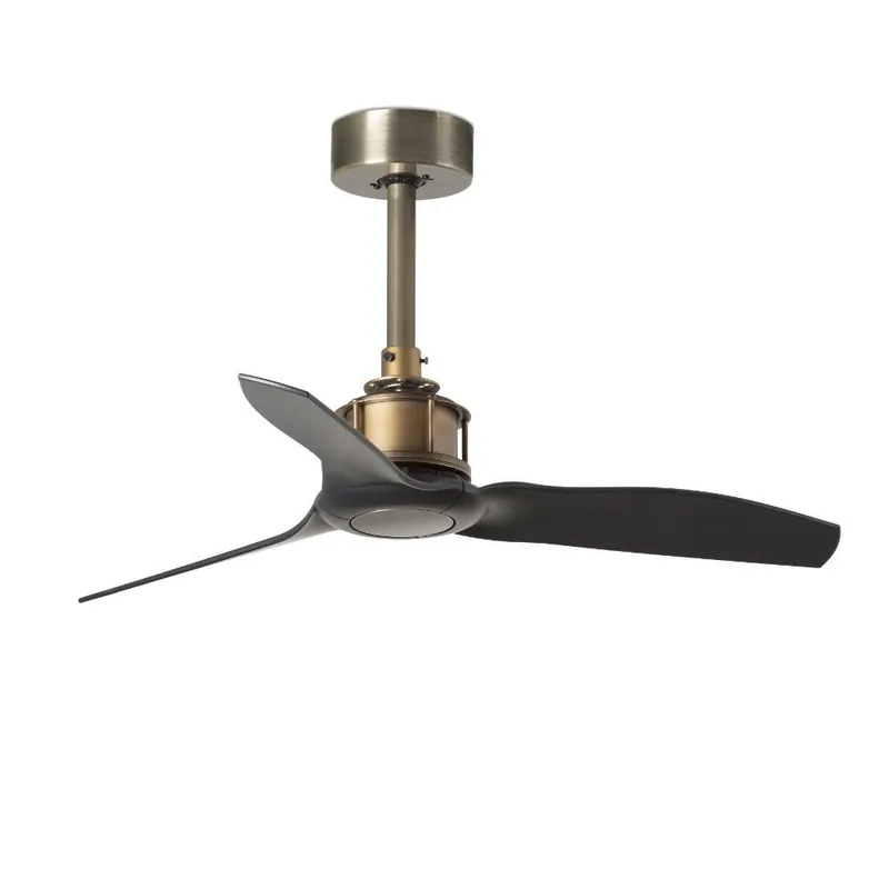 JUST FAN XS Ø810 MM ORO VIEJO 3 PALAS NEGRAS Garantía De Devolución De Dinero