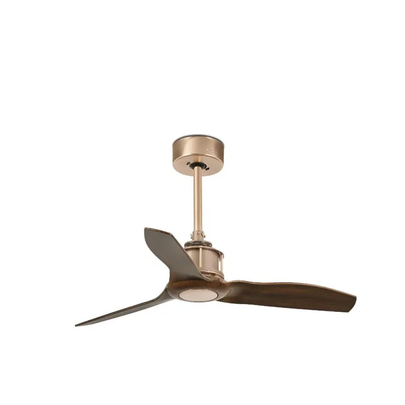 JUST FAN XS Ø810 MM COBRE 3 PALAS MADERA Garantía De Devolución De Dinero