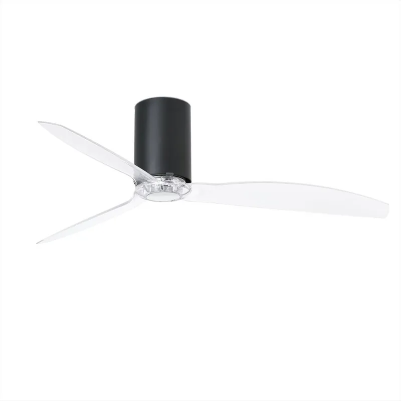 MINI TUBE FAN Ø 128 CMS NEGRO MATE 3 PALAS POLICARBONATO Popular