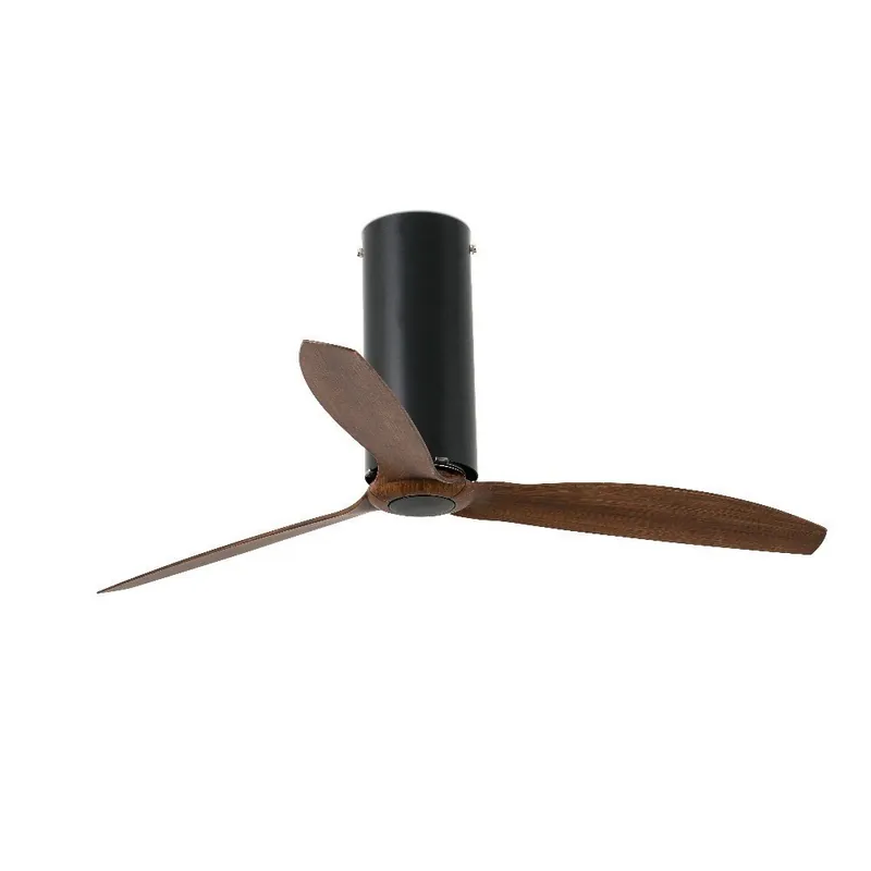 Oferta Flash TUBE FAN Ø128 CMS NEGRO MATE 3 PALAS MADERA