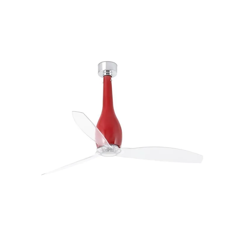 ETERFAN Ø128 CMS ROJO BRILLO PALAS TRANSPARENTES Mejor Precio