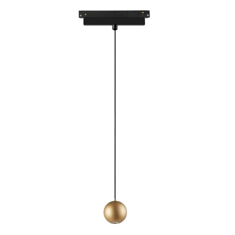 COLGANTE BOLA 7W NEGRO/ORO 3000K Favorito De Clientes