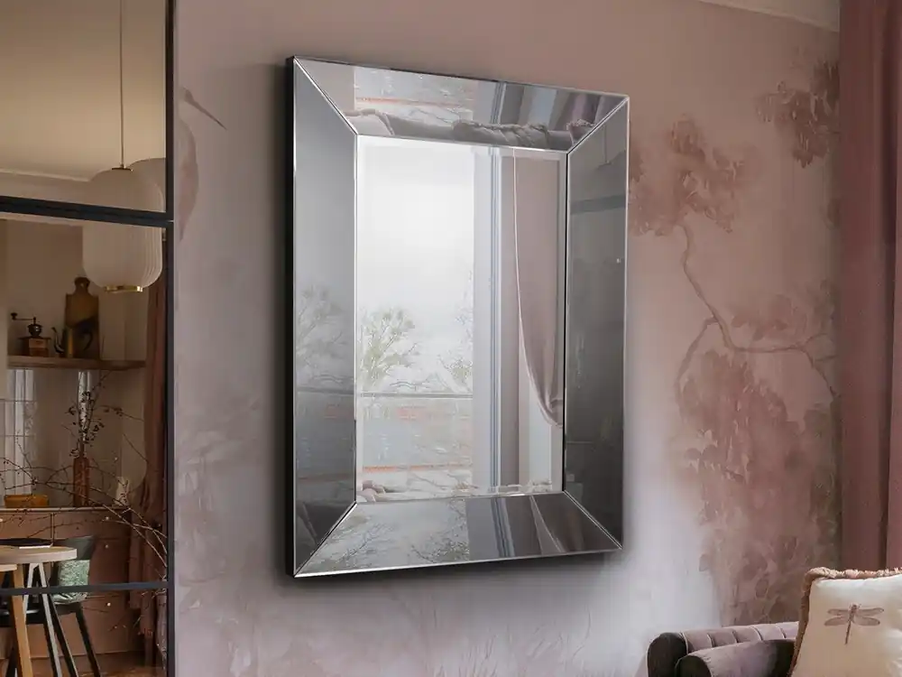 A Buen Precio ROMA ESPEJO 110X81- MARCO SMOKE