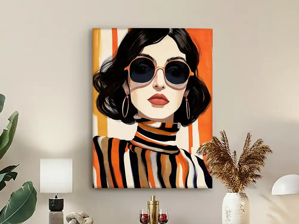 ORANGE ACRILICO 90X120 Premium