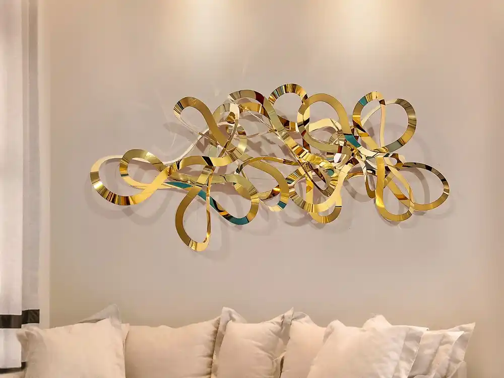 MEDUSA ESCULTURA PARED ACERO DORADO No Te Lo Pierdas