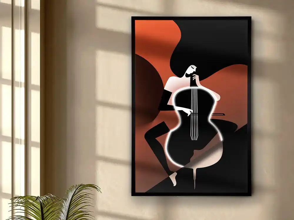 Bestseller VIOLONCHELO CUADRO LUZ LED 80X120