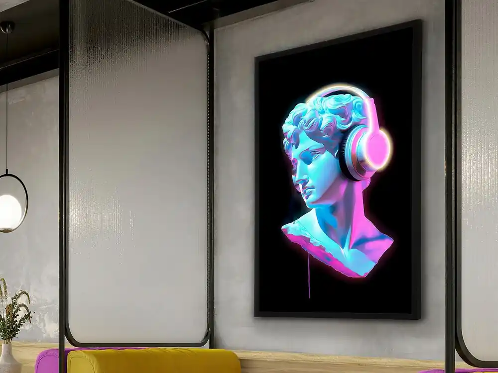 BUSTO COLOR CUADRO LUZ LED 80X120 No Te Lo Pierdas