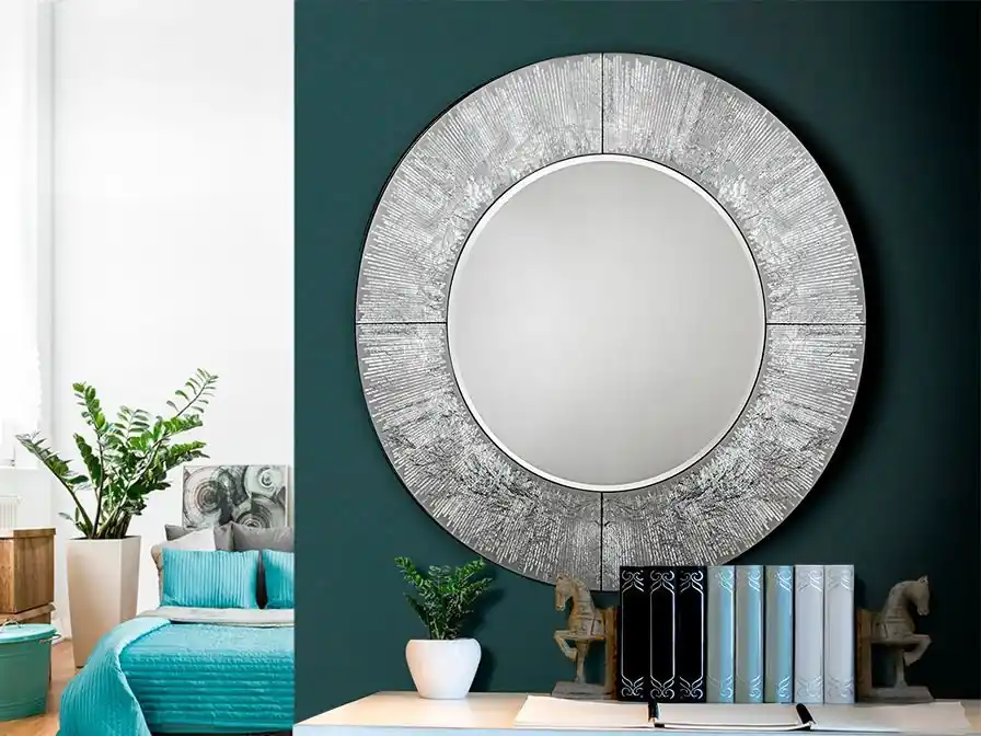 ESPEJO REDONDO AURORA PLATA 100Ø Gran Oferta