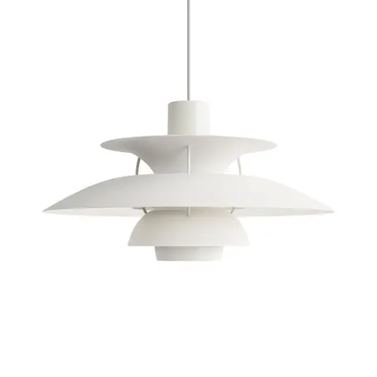PH 5 Lámpara Colgante Monochrome White - Louis Poulsen Hecho A Mano