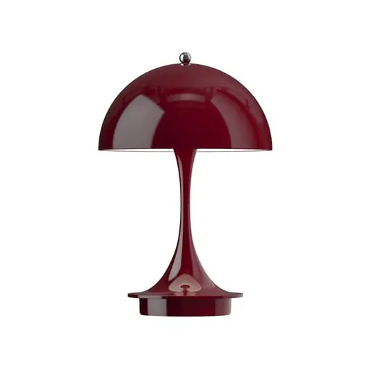 Panthella 160 PORTABLE V3 Lámpara recargable Opaque Burgundy - Louis Poulsen Envío Internacional