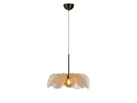 Lámpara colgante Styrka, Ø 63 cm, latón/beige - Markslöjd Ordena Ya
