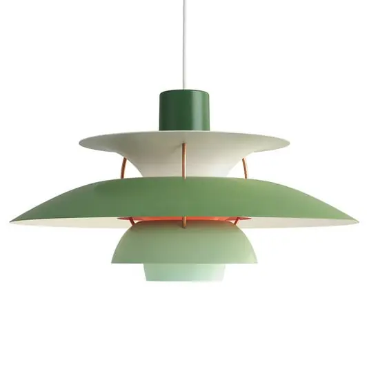 PH 5 Lámpara Colgante Tonos Verde - Louis Poulsen Oferta De Temporada