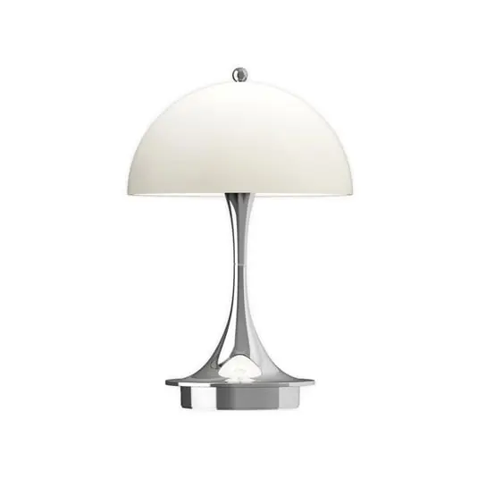 Panthella 160 PORTABLE V3 Lámpara recargable Cromo Ópalo Beige - Louis Poulsen Oferta Flash