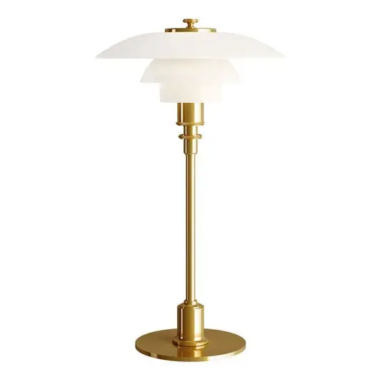 PH 2/1 Lámpara de Sobremesa Latón - Louis Poulsen Exclusivo