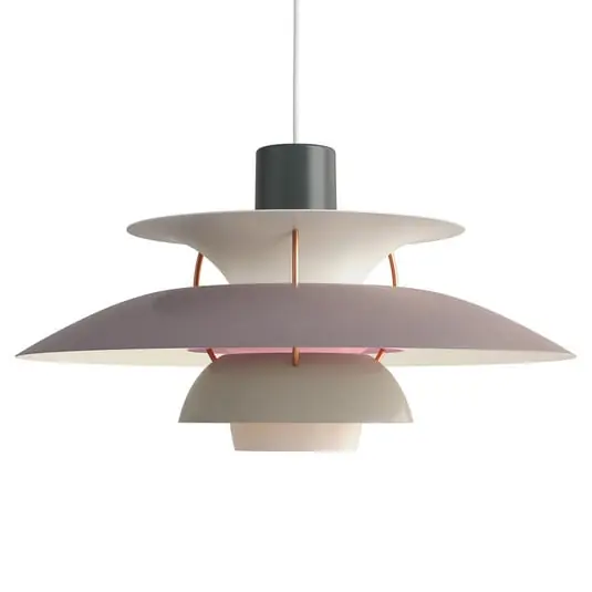 A Buen Precio Lámpara colgante de diseño PH 5, gris, Ø 50 cm - Louis Poulsen