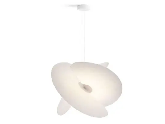 Descuento Levante Lámpara Colgante Large Matt White/White - Luceplan