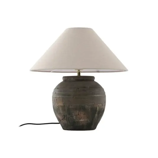 Envío Internacional Lámpara de mesa Thalorin Altura 46 cm gris cerámica - Lucande