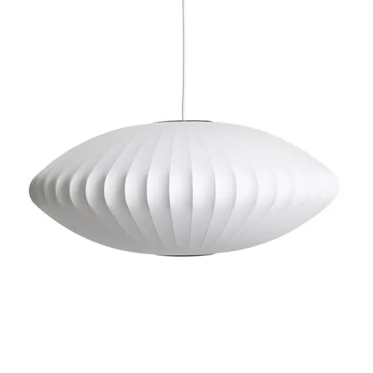 Ordena Ya Lámpara colgante Nelson Saucer Bubble M, Ø 63,5 cm, blanco - HAY