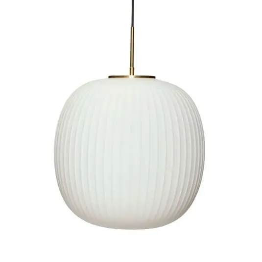 Envío Gratis Serene Lámpara Colgante Ø42 Opal/Brass - Hübsch