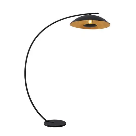 Emilienne Lámpara de Pie Black/Gold - Lindby Precio Rebajado