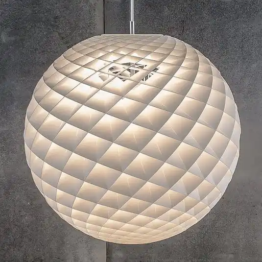 Lámpara colgante Patera 600 White - Louis Poulsen Lujoso