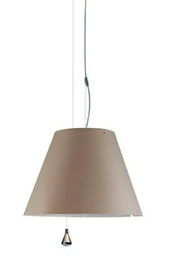 Costanza Lámpara Colgante Bidireccional Shaded Stone - Luceplan Imprescindible (Must-Have)