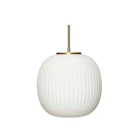 Serene Lámpara Colgante Ø32 Opal/Brass - Hübsch Mejor Precio
