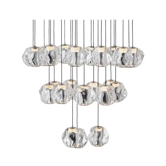 Promoción Ice Ball 24 Lámpara Colgante Matt Black/Chrome - Loom Design