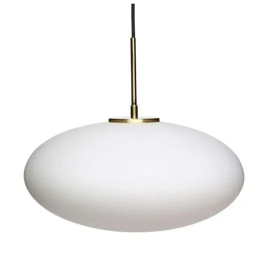 Promoción Exclusiva Muse Lámpara Colgante Ellipse Opal/Brass - Hübsch