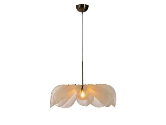 Bestseller Lámpara colgante Styrka, Ø 75 cm, latón/beige - Markslöjd