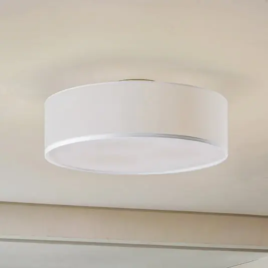 Sebatin plafón Ø40 crema/blanco/níquel - Lindby Precio De Oferta