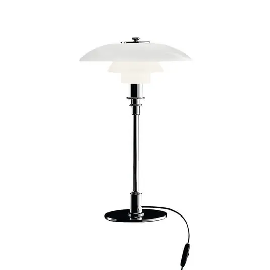 Rebajas PH 3/2 Lámpara de Sobremesa High-Gloss Chrome-Plated - Louis Poulsen