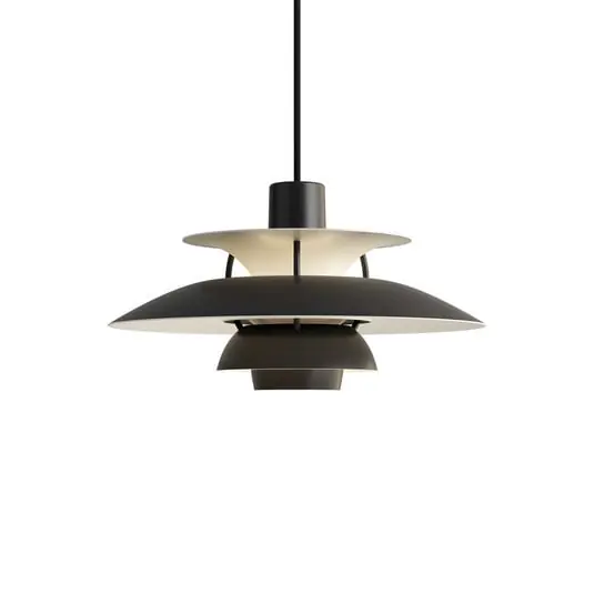 Novedad PH 5 Mini Lámpara Colgante Monochrome Black - Louis Poulsen