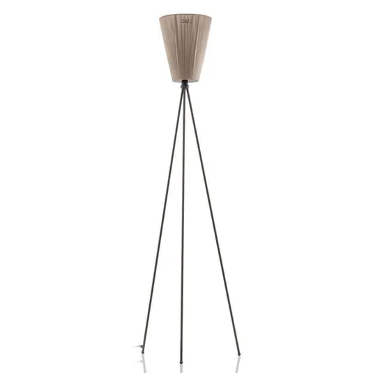 Oslo Wood Lámpara de Pie Negro/Beige - Northern Marca Reconocida
