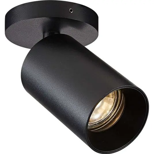 Oferta SpotOn Circle1 Lámpara de Techo/Pared Negro - Antidark