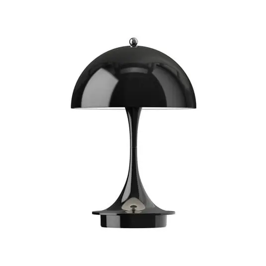 Precio Reducido Panthella 160 PORTABLE V3 Lámpara recargable Negro opaco - Louis Poulsen