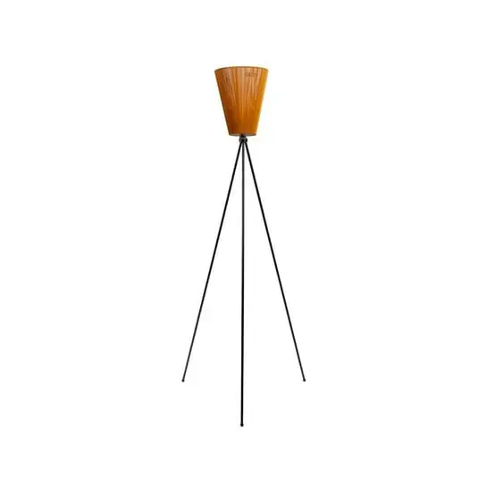 Precio Bajo Oslo Wood Lámpara de Pie Negro/Caramel - Northern