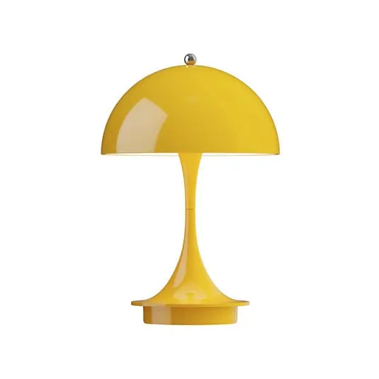 Alta Calidad Panthella 160 PORTABLE V3 Lámpara recargable Amarillo opaco - Louis Poulsen