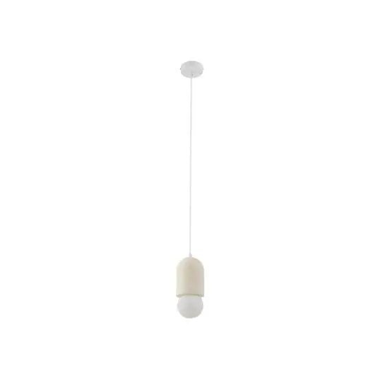 Lámpara colgante Nielson Ø 11 cm beige yeso - Lindby Devolución Gratuita
