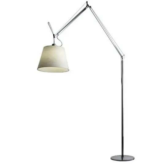 Tolomeo Mega Bulb Lámpara de Pie con Regulador Ø360 Pergamino/Negro - Artemide Comprar En Línea