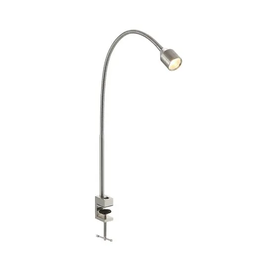 Solo Hoy Hanilo LED Lámpara de Abrazadera Nickel - Lindby
