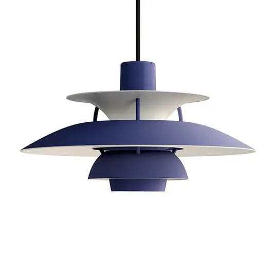 PH 5 Lámpara Colgante Monochrome Dusty Indigo - Louis Poulsen Oferta De Temporada