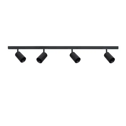 Artesanal Kit Designline Tube PRO 4 focos, 1,9 m, negro - Antidark