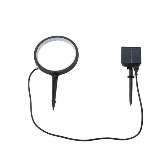 Syrene Lámpara de célula solar w/Punta de tierra Negro - Lindby Popular