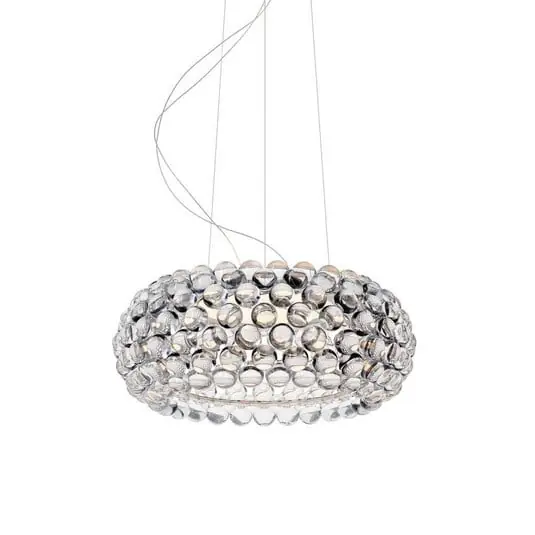 Entrega Rápida Lámpara colgante LED Caboche Plus Media, transparente, atenuable - Foscarini