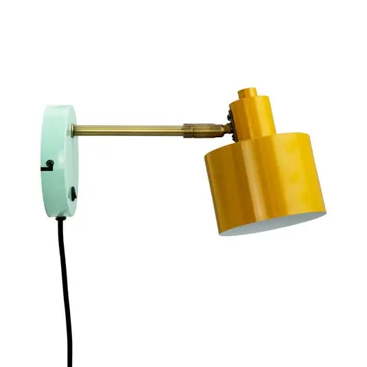 Ocean Aplique de Pared Curry/Brass/Turquoise - DybergLarsen Solo Hoy